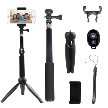 Selfie Stick Tripod Stand Extendable Monopod Bluetooth Remote Phone Mount Selfie Stick for iPhone Android Gopro ILDC Camera DV
Selfie Stick Tripod Stand Extendable Monopod Bluetooth Remote Phone Mount Selfie Stick for iPhone Android Gopro ILDC Camera DV