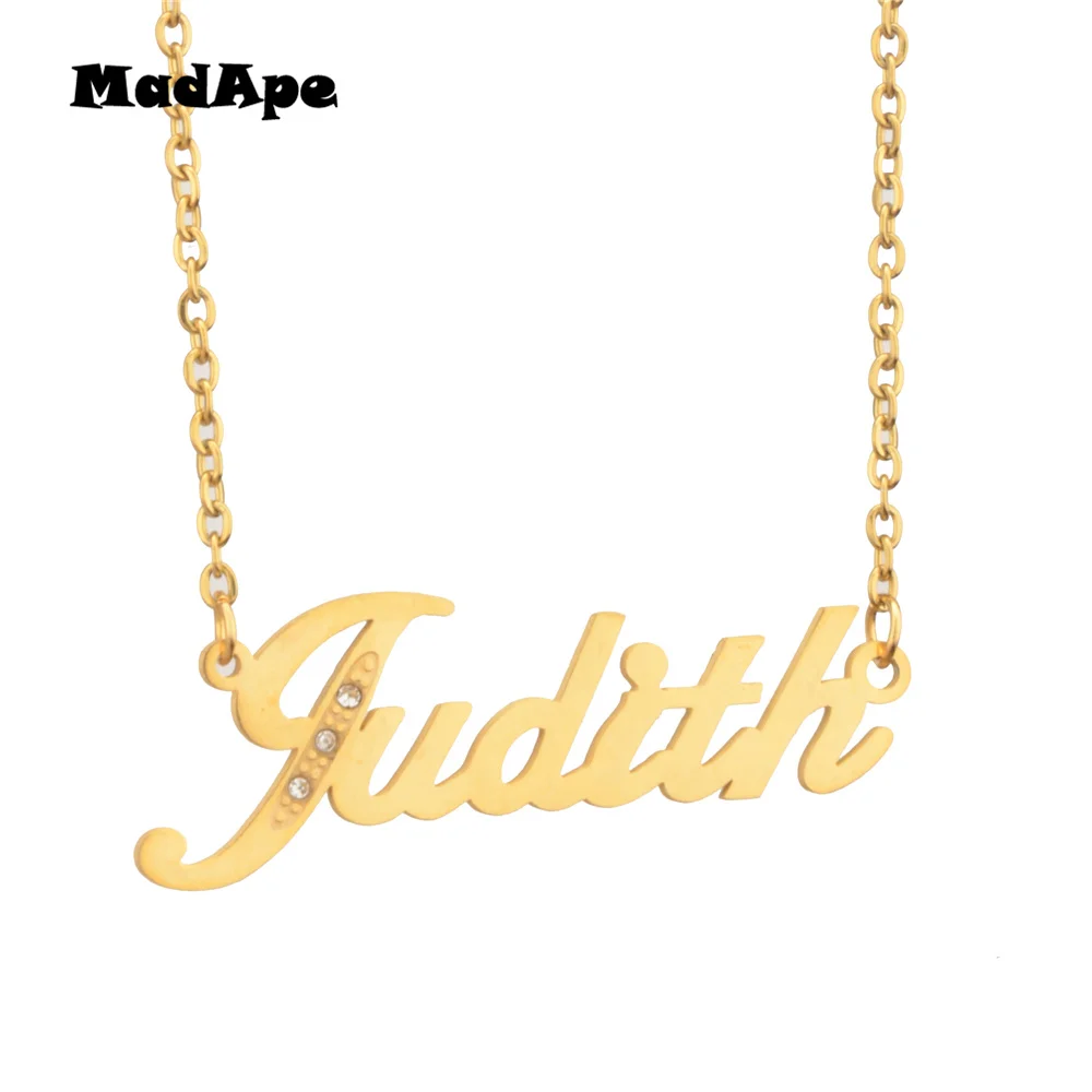 MadApe Custom Stainless Steel Name Necklace Personalized Letter "Judith" Pendant Choker Customized Any Name Necklace For Women
MadApe Custom Stainless Steel Name Necklace Personalized Letter "Judith" Pendant Choker Customized Any Name Necklace For Women