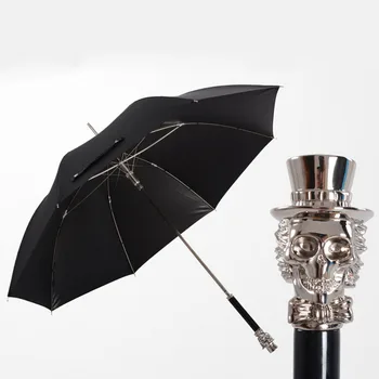 Men Umbrella Metal Skull Umbrella Devil Long Handle Umbrella Male UV Sun Rain Male Windproof Black Umbrellas Gift Rain Gear
Men Umbrella Metal Skull Umbrella Devil Long Handle Umbrella Male UV Sun Rain Male Windproof Black Umbrellas Gift Rain Gear
