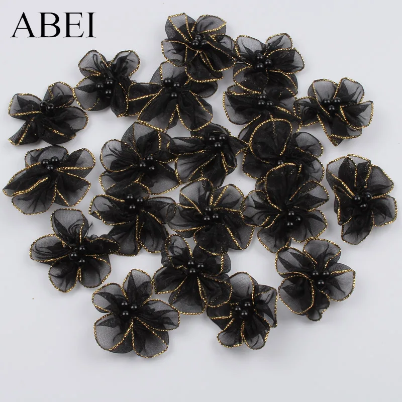 15pcs 4cm High Quality Beaded Black Organza Flower DIY Headwear Jewelry Ornaments Handmade Wedding Party Crafts Decoration
15pcs 4cm High Quality Beaded Black Organza Flower DIY Headwear Jewelry Ornaments Handmade Wedding Party Crafts Decoration
