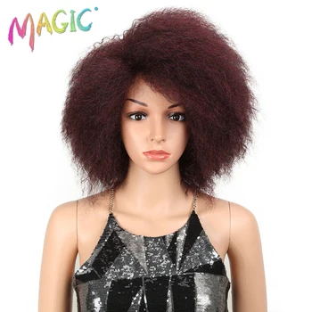 MAGIC Synthetic Hair 8"Inch Red Black Afro Wig Kinky Curly Wigs for Black Women Nature Afro Cosplay Wigs 100G Synthetic Wigs
MAGIC Synthetic Hair 8"Inch Red Black Afro Wig Kinky Curly Wigs for Black Women Nature Afro Cosplay Wigs 100G Synthetic Wigs