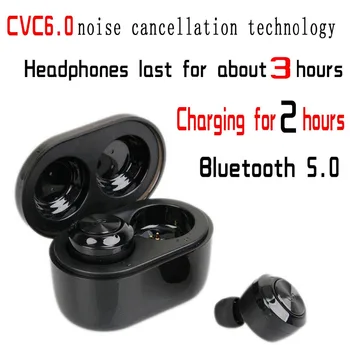 TWS Mini Wireless Bluetooth Earphone With Mic Charging Box Stereo True Wireless Earbud Headset Bluetooth 5.0
TWS Mini Wireless Bluetooth Earphone With Mic Charging Box Stereo True Wireless Earbud Headset Bluetooth 5.0