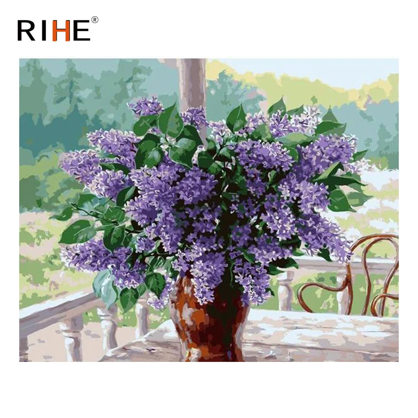 RIHE Lavender Diy Painting By Numbers Flower Vase Oil Painting Cuadros Decoracion Acrylic Paint On Canvas Modern Wall Art 2018
RIHE Lavender Diy Painting By Numbers Flower Vase Oil Painting Cuadros Decoracion Acrylic Paint On Canvas Modern Wall Art 2018