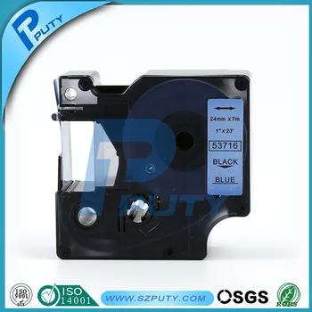 10 packs 24mm Black on blue 53716 compatible label tapes for dymo label printers
10 packs 24mm Black on blue 53716 compatible label tapes for dymo label printers