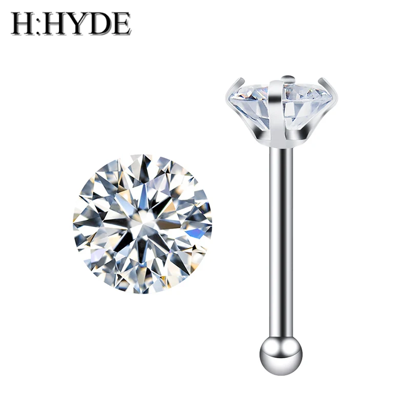 H:HYDE Fashion Round Nose Stud Piercing Rings Stainless Steel Purple Color Nose Piercing Crystal Nose Stud l Shape Body Jewelry
H:HYDE Fashion Round Nose Stud Piercing Rings Stainless Steel Purple Color Nose Piercing Crystal Nose Stud l Shape Body Jewelry