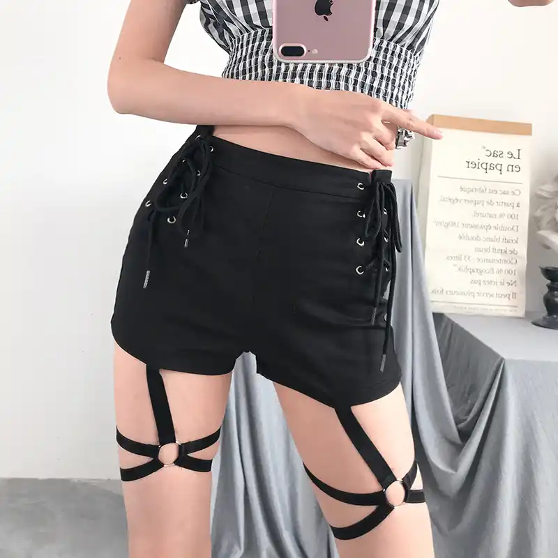 pastel high waisted shorts