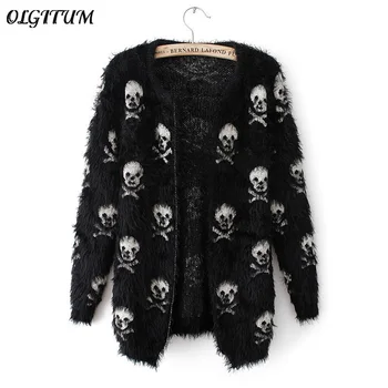 2020 Autumn Winter new women sweater knit wool sweater skull head hippocampus fashion cardigan loose sweater coat
2020 Autumn Winter new women sweater knit wool sweater skull head hippocampus fashion cardigan loose sweater coat