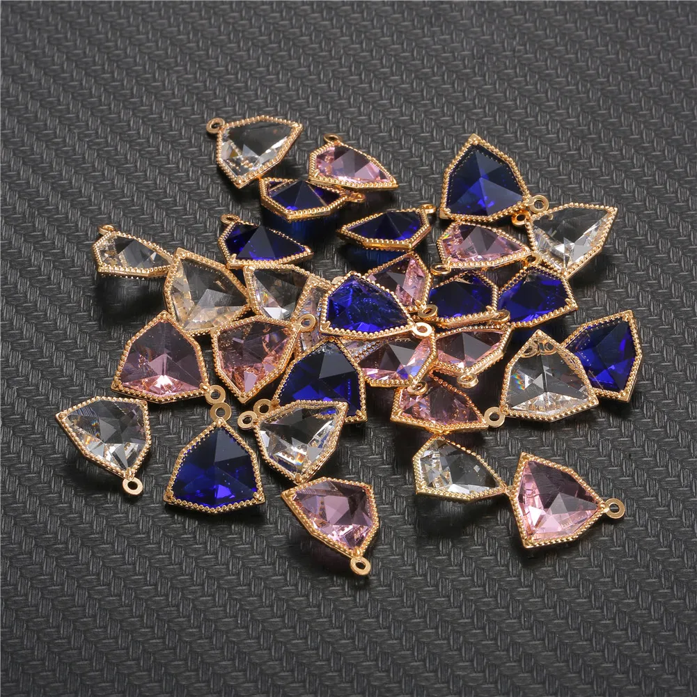 10PCS/Lot Geometric Glass Crystal Pendant Charms Colorful transparency Charms Fit Diy Necklace Bracelet pendants Jewelry Making
10PCS/Lot Geometric Glass Crystal Pendant Charms Colorful transparency Charms Fit Diy Necklace Bracelet pendants Jewelry Making