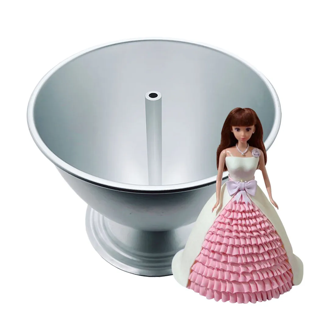 Aluminum alloy Mold Doll Princess Cake Decoration Baking Tray chocolate soap Pads Moulds Decorative Kitchen Cooking Tools |