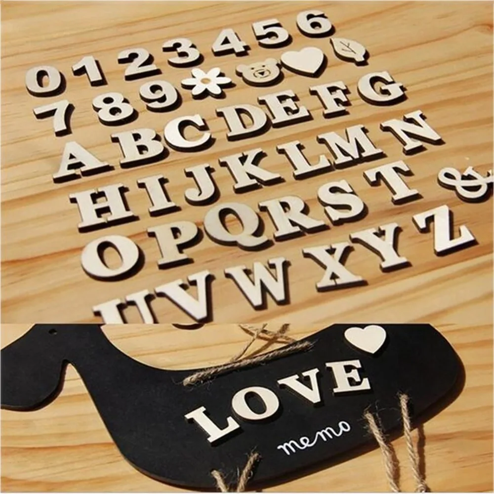 Wooden DIY Craft English Letter/Numbers/Patterns Self-Adhesive Home Decor Accessories
Wooden DIY Craft English Letter/Numbers/Patterns Self-Adhesive Home Decor Accessories