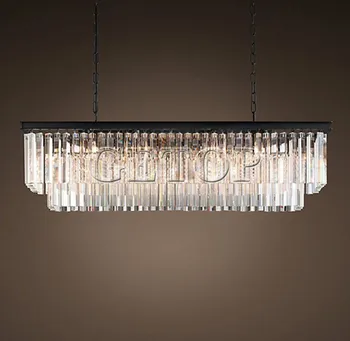 Z New Large American Country Crystal Chandelier Dining Room Creative Rectangular Crystal Pendant Lamp LED Lighting RH Chandelier
Z New Large American Country Crystal Chandelier Dining Room Creative Rectangular Crystal Pendant Lamp LED Lighting RH Chandelier