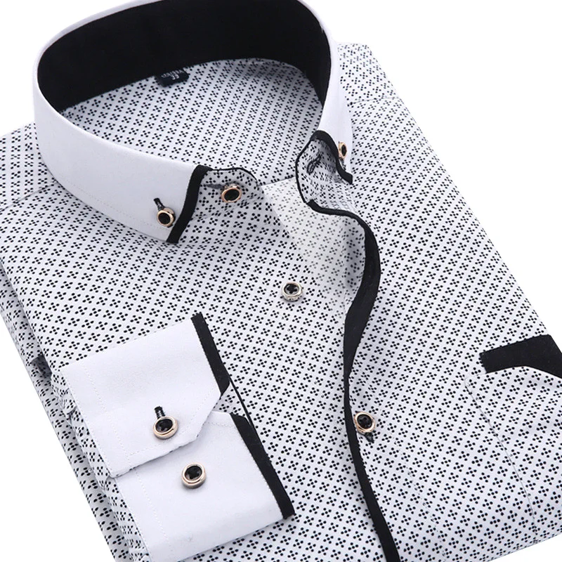 2019 New Men's Fashion Casual Long-sleeved T-shirt Slim Men's Business Social Dress Shirt Men's Brand Clothes Comfortable
2019 New Men's Fashion Casual Long-sleeved T-shirt Slim Men's Business Social Dress Shirt Men's Brand Clothes Comfortable