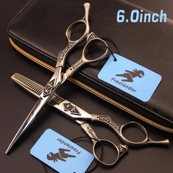 Freelander Retro Style Profissional Hairdressing Scissors Hair Cutting Scissors Set Barber Shears High Quality Salon 5.5/6.0IN
Freelander Retro Style Profissional Hairdressing Scissors Hair Cutting Scissors Set Barber Shears High Quality Salon 5.5/6.0IN