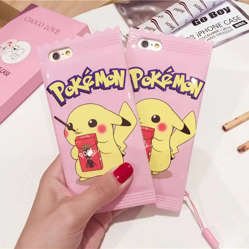 Pink cute Pokemons Pika Phone Case For iphone 6 6s 7 8 Plus Case Biscuit Candy Chocolate Pikachus Type Digital Soft Capa Cover
Pink cute Pokemons Pika Phone Case For iphone 6 6s 7 8 Plus Case Biscuit Candy Chocolate Pikachus Type Digital Soft Capa Cover
