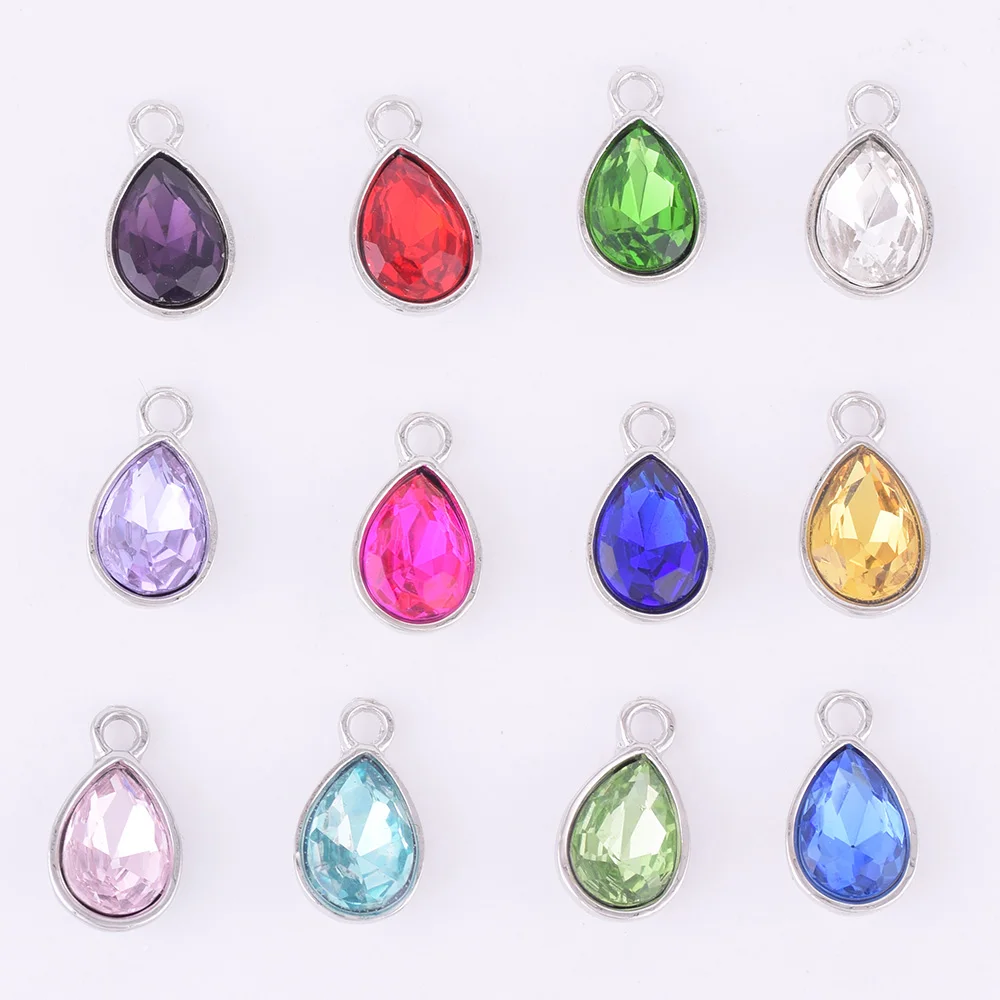 12color DIY Ring Bangle Crystal Teardrop 36pcs/pack Rhinestone 12*9MM Birthstone Charm Pendant Necklace For Jewelry Making
12color DIY Ring Bangle Crystal Teardrop 36pcs/pack Rhinestone 12*9MM Birthstone Charm Pendant Necklace For Jewelry Making