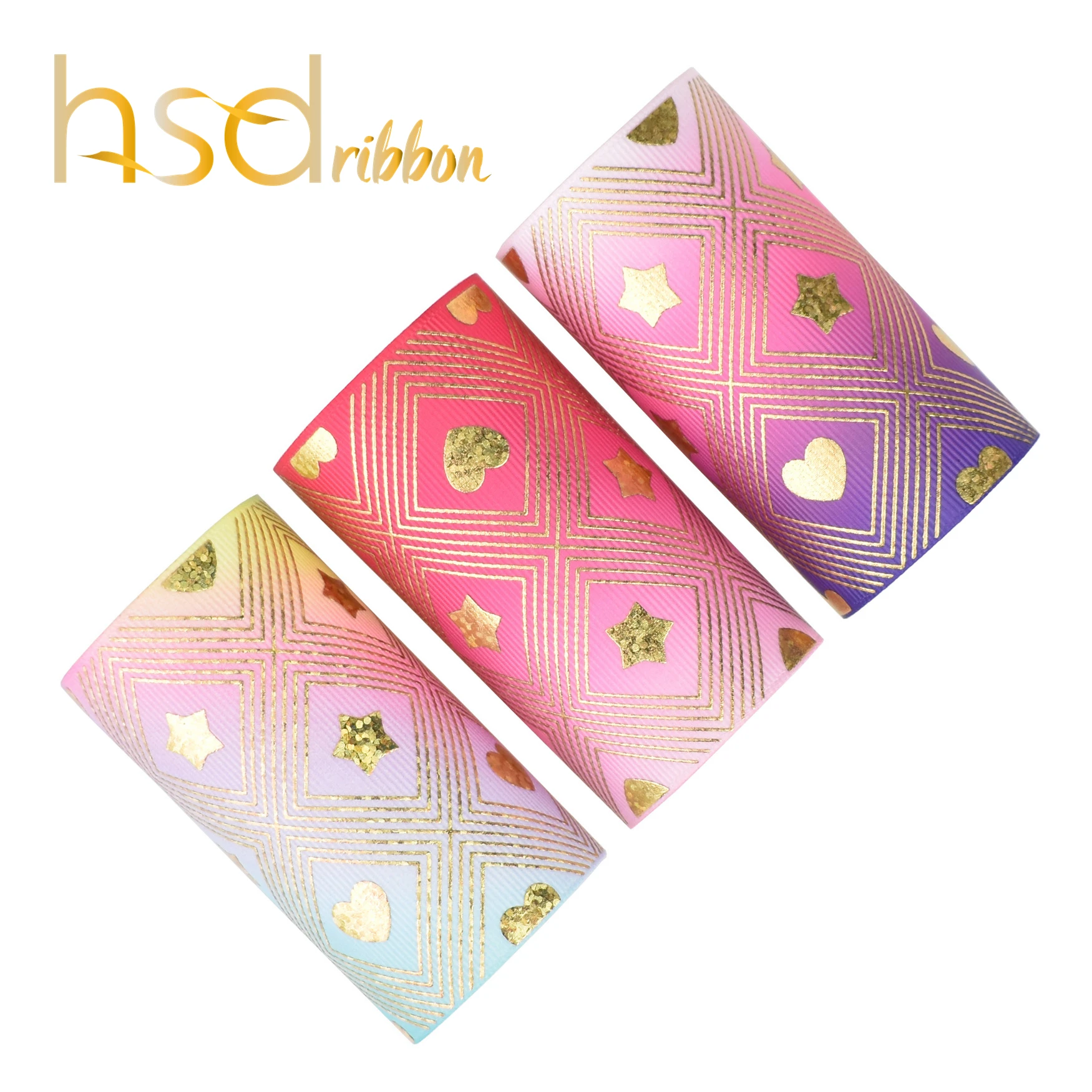 HSDRibbon 3 inch 75MM Custom Valentine's Day series Heat transfer with foil on grosgrain ribbon
HSDRibbon 3 inch 75MM Custom Valentine's Day series Heat transfer with foil on grosgrain ribbon