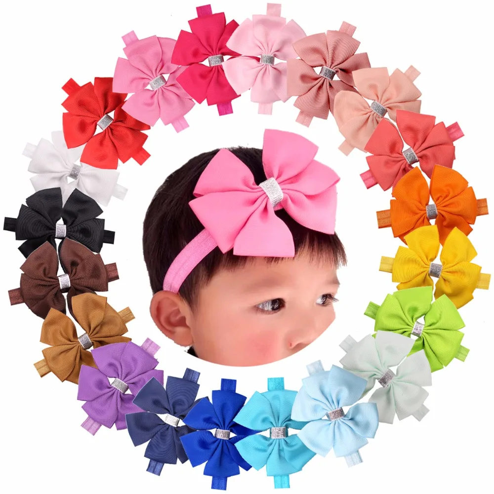 20 шт. детские повязки на голову и банты для волос|baby girl headbands|hair bowsgirls headbands |