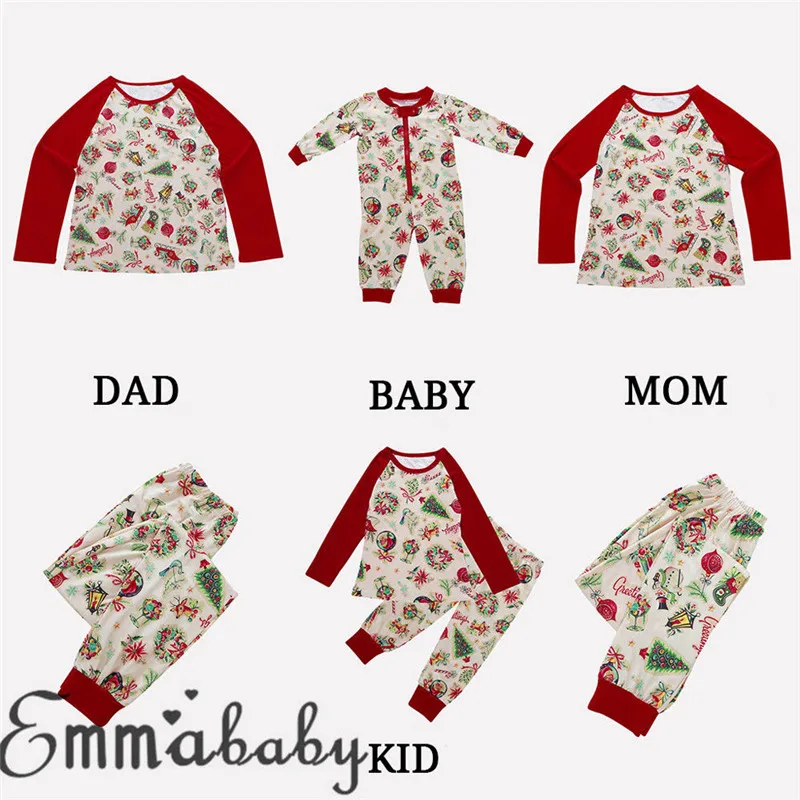 Family Matching Christmas Pajamas Set 2019 New Year's Xmas Father And Mother Baby Kids Sleepwear Long Sleeve Printed Nightwear
Family Matching Christmas Pajamas Set 2019 New Year's Xmas Father And Mother Baby Kids Sleepwear Long Sleeve Printed Nightwear