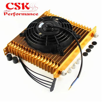19 Row AN10 Engine Trust 10.6" Oil Cooler +7" Electric Fan Fits For SUV / Van / Truck
19 Row AN10 Engine Trust 10.6" Oil Cooler +7" Electric Fan Fits For SUV / Van / Truck