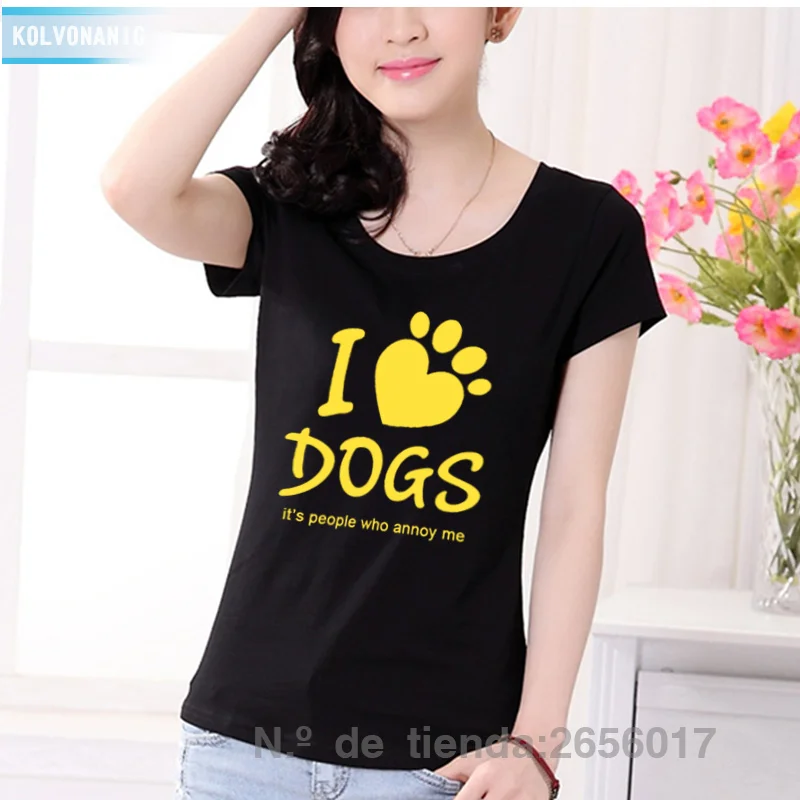 I LOVE DOGS IT'S HUMANS THAT ANNOY Letters Printed T Shirt Ladies Slim Tee Tshirt Womens 2017 Summer Fashion Kawaii Swag T-Shirt
I LOVE DOGS IT'S HUMANS THAT ANNOY Letters Printed T Shirt Ladies Slim Tee Tshirt Womens 2017 Summer Fashion Kawaii Swag T-Shirt
