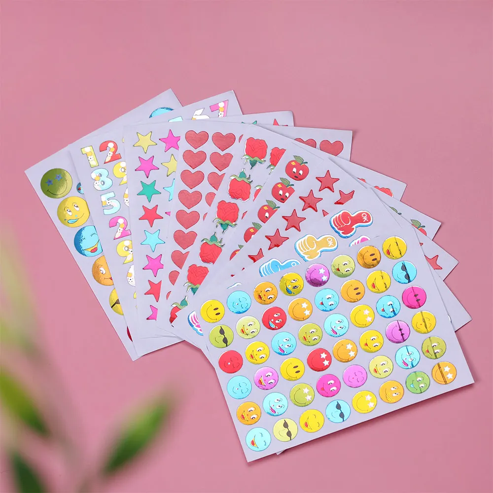 10 Sheets Child Gilding Reward Flash Sticker Mother Teacher Praise Label Award Five-pointed Star Smiley Face Gold Sticker Gifts
10 Sheets Child Gilding Reward Flash Sticker Mother Teacher Praise Label Award Five-pointed Star Smiley Face Gold Sticker Gifts