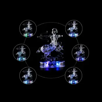 3D Crystal Puzzle Sagittarius Constellation Model With LED Flashing Light Jigsaw Assembly DIY Children Birthday Gift
3D Crystal Puzzle Sagittarius Constellation Model With LED Flashing Light Jigsaw Assembly DIY Children Birthday Gift