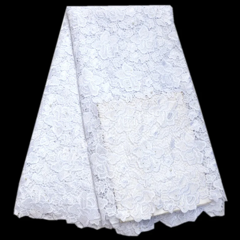 FolaSade Latest White Beaded Lace Soft Embroidered Fabric With Stones High Quality African Cord Guipure Lace For Wedding TY687
FolaSade Latest White Beaded Lace Soft Embroidered Fabric With Stones High Quality African Cord Guipure Lace For Wedding TY687