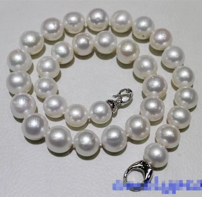 Free shipping hot sale Women Bridal Wedding Jewelry >> Big Natural white fresh water pearl necklace nearround 12-14mm 17INCH
Free shipping hot sale Women Bridal Wedding Jewelry >> Big Natural white fresh water pearl necklace nearround 12-14mm 17INCH