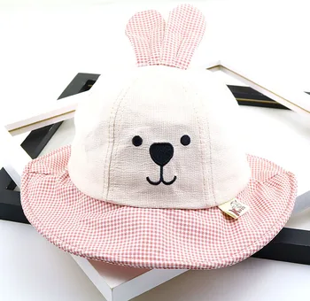 Baby hat basin cap Spring children's shade fisherman hat Collapsible lattice cartoon rabbit sun hat newborn photography props
Baby hat basin cap Spring children's shade fisherman hat Collapsible lattice cartoon rabbit sun hat newborn photography props