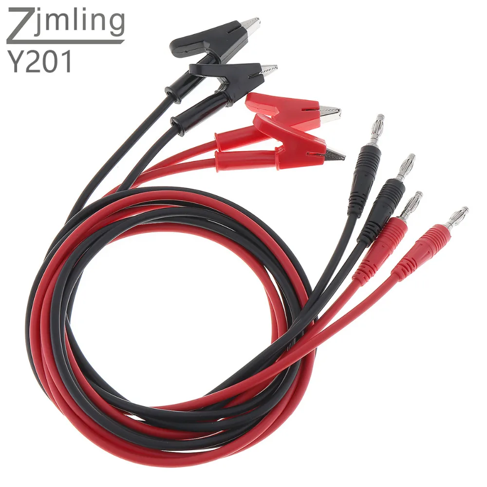 4pcs/lot ZJMLING Multimeter Accessories 15A Alligator Clip to 4mm Pure Copper Lantern Plug Test Lead Cable
4pcs/lot ZJMLING Multimeter Accessories 15A Alligator Clip to 4mm Pure Copper Lantern Plug Test Lead Cable