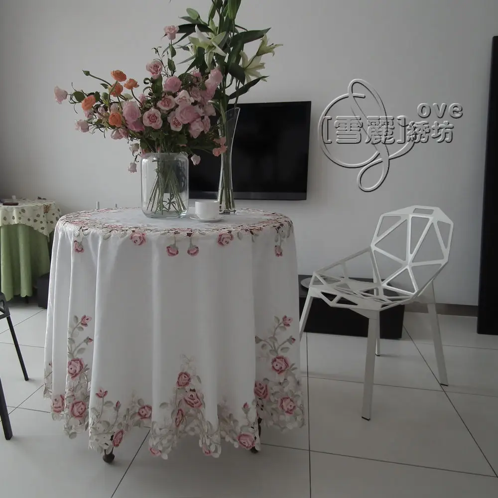 Rustic cloth embroidered dining table cloth round table cloth tablecloth cutout cover towel beautiful rose
Rustic cloth embroidered dining table cloth round table cloth tablecloth cutout cover towel beautiful rose