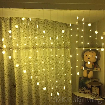 2M X 1.5M 128LEDs heart Shape Icicle Curtian String for make a proposal/ profession/Wedding/Valentine's Day
2M X 1.5M 128LEDs heart Shape Icicle Curtian String for make a proposal/ profession/Wedding/Valentine's Day