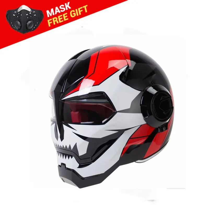 

HEROBIKER Motocross Helmet Moto Biker Casque Motorcycle Helmet Riding Cruiser Vintage Retro Capacetes Motorbike Full Face Helmet