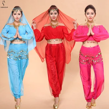 Belly Dance Costume Sets Bollywood Oriental BellyDance Dress For Adult Women Egypt Egyptian Suit Dancing Wear Long Sleeves 2019
Belly Dance Costume Sets Bollywood Oriental BellyDance Dress For Adult Women Egypt Egyptian Suit Dancing Wear Long Sleeves 2019