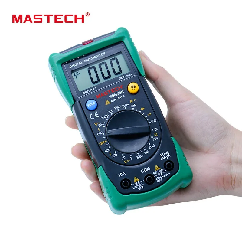 MASTECH MS8233B Digital Multimeter LCR meter non-contact voltage measuring instrument detector with backlight
MASTECH MS8233B Digital Multimeter LCR meter non-contact voltage measuring instrument detector with backlight