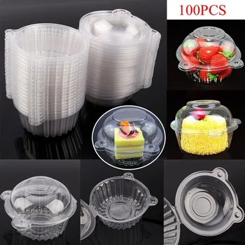 100pcs Clear Plastic Single Cupcake Cake Case Muffin Pod Dome Box Holder 
100pcs Clear Plastic Single Cupcake Cake Case Muffin Pod Dome Box Holder