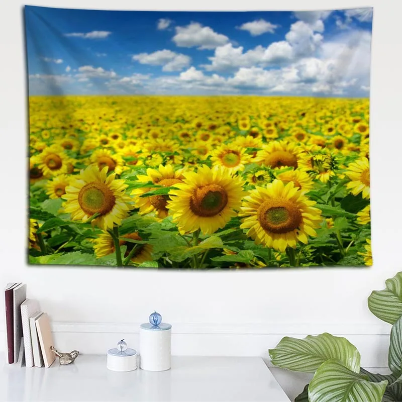 Custom Sunflowers Wall Cloth Hanging Tapestry Wedding Party Gift Bedspread Beach Towel Yoga Picnic Mat 140X200cm
Custom Sunflowers Wall Cloth Hanging Tapestry Wedding Party Gift Bedspread Beach Towel Yoga Picnic Mat 140X200cm