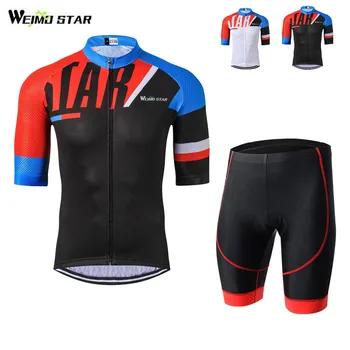 Conjunto Esportivo de Fitness Casual Respirável e Estiável para Homens 10 2021 Cycling Jersey Summer Team Short Sleeves Cycling Set Bike Clothing Ropa Ciclismo Cycling Clothing Sports Padded Suit S-XXXL