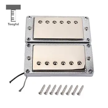 Tooyful 1 Set Alloy 6 String Guitar Wired Bridge Neck Pickup with Cover for LP Electric Guitar Parts
Tooyful 1 Set Alloy 6 String Guitar Wired Bridge Neck Pickup with Cover for LP Electric Guitar Parts