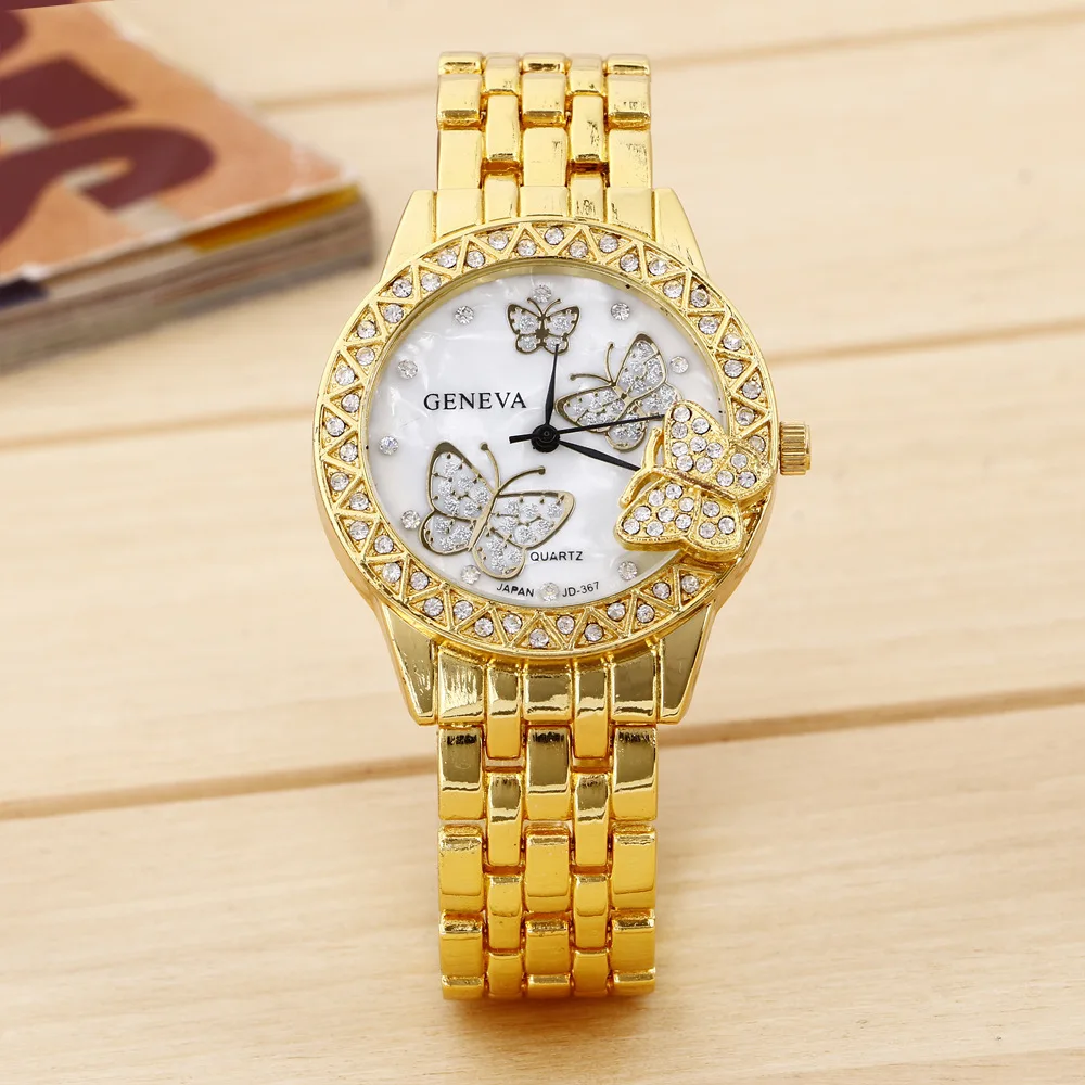 Fashion Luxury Women Watch Butterfly Design Stainless Steel Strap Female Wristwatch Casual Quartz Rhinestone Watches Relogio New
Fashion Luxury Women Watch Butterfly Design Stainless Steel Strap Female Wristwatch Casual Quartz Rhinestone Watches Relogio New