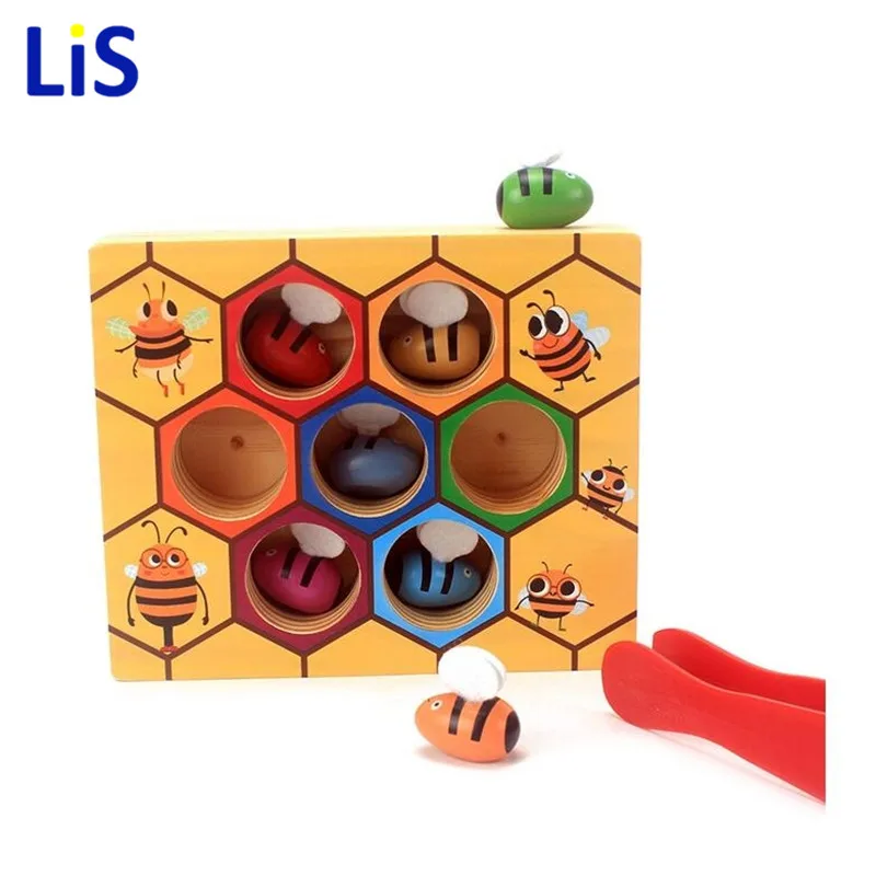 Montessori Learing Industrious Little Bees Montessori Wooden Toy Beehive Game Clip Toy Puzzle Educational Toy For Children
Montessori Learing Industrious Little Bees Montessori Wooden Toy Beehive Game Clip Toy Puzzle Educational Toy For Children