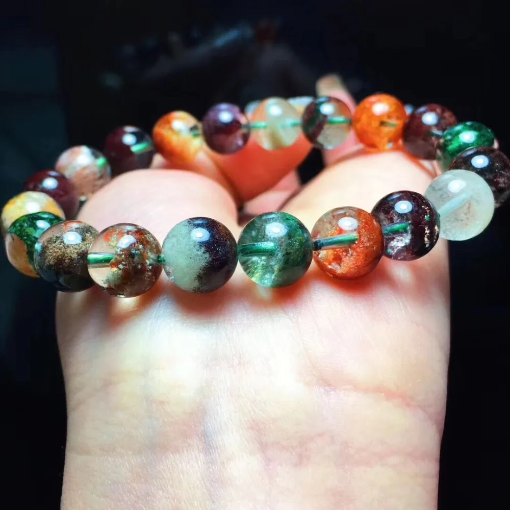 10mm Natural Colorful Phantom Quartz Bracelet Gemstone Round Beads Stretch Crystal Lady Gift Bracelets AAAAA Drop Shipping
10mm Natural Colorful Phantom Quartz Bracelet Gemstone Round Beads Stretch Crystal Lady Gift Bracelets AAAAA Drop Shipping
