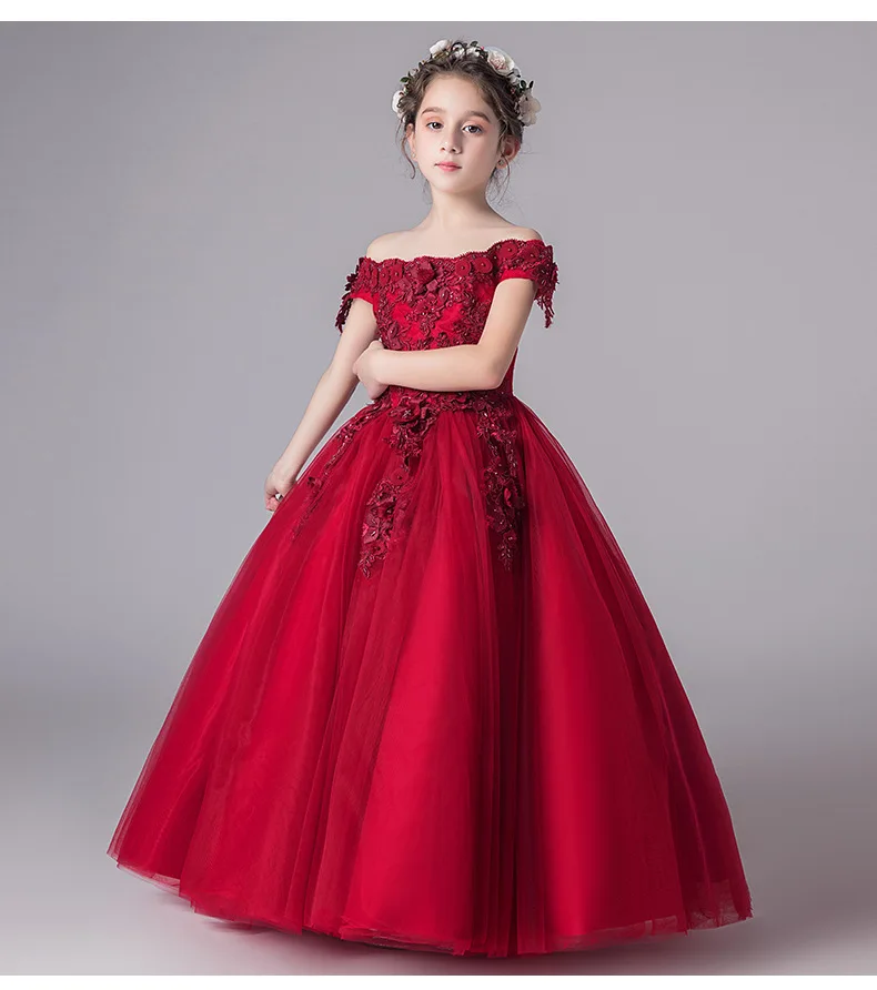 New Top Quality Kids Dresses For Girls Wedding Dress Lace Teens Embroider Party Dress For Christmas Kids Girls Costumes
New Top Quality Kids Dresses For Girls Wedding Dress Lace Teens Embroider Party Dress For Christmas Kids Girls Costumes
