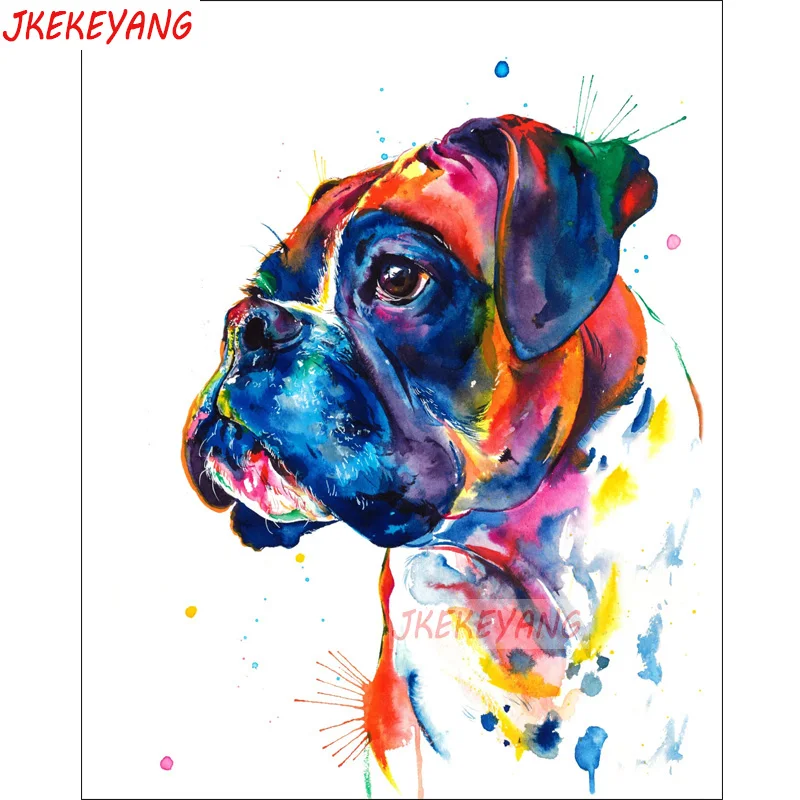 5D DIY square/round Diamond Painting Watercolor boxer dog Cross Stitch Diamond Embroidery Pattern Rhinestone J1474
5D DIY square/round Diamond Painting Watercolor boxer dog Cross Stitch Diamond Embroidery Pattern Rhinestone J1474