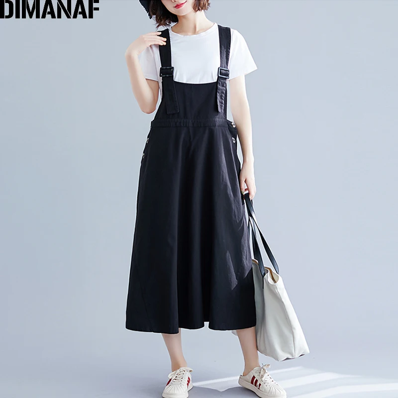DIMANAF Plus Size Women Dress Autumn Big Size Sleeveless Basic Female Lady Vestidos Loose Casual Cotton Dresses Solid Black 2019
DIMANAF Plus Size Women Dress Autumn Big Size Sleeveless Basic Female Lady Vestidos Loose Casual Cotton Dresses Solid Black 2019