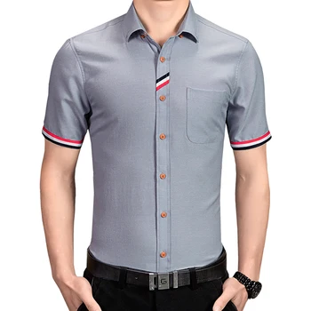 Men Shirt Luxury Brand 2018 Male Short Sleeve Hawaiian Shirts Casual Metal Buckle Hit Color Slim Fit Black Mens Dress Shirts
Men Shirt Luxury Brand 2018 Male Short Sleeve Hawaiian Shirts Casual Metal Buckle Hit Color Slim Fit Black Mens Dress Shirts