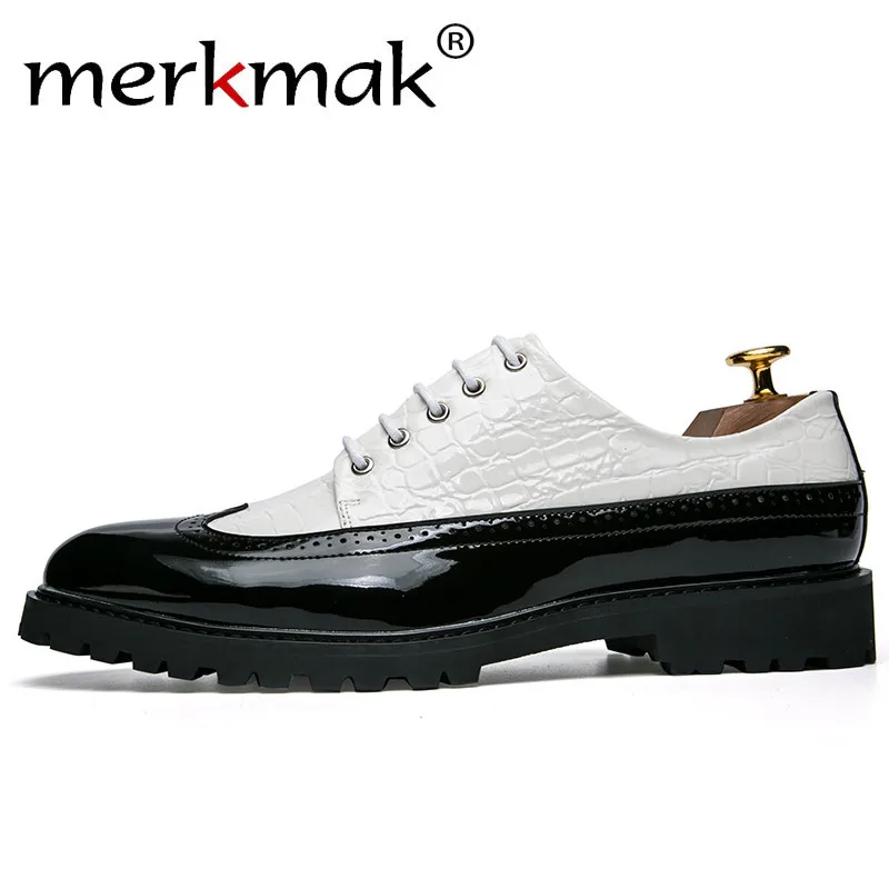 Merkmak High Quality Leather Men Oxford Tassel Loafers Crocodile Pattern Mans Dress Shoes Business Slip On Male Massage Shoes
Merkmak High Quality Leather Men Oxford Tassel Loafers Crocodile Pattern Mans Dress Shoes Business Slip On Male Massage Shoes
