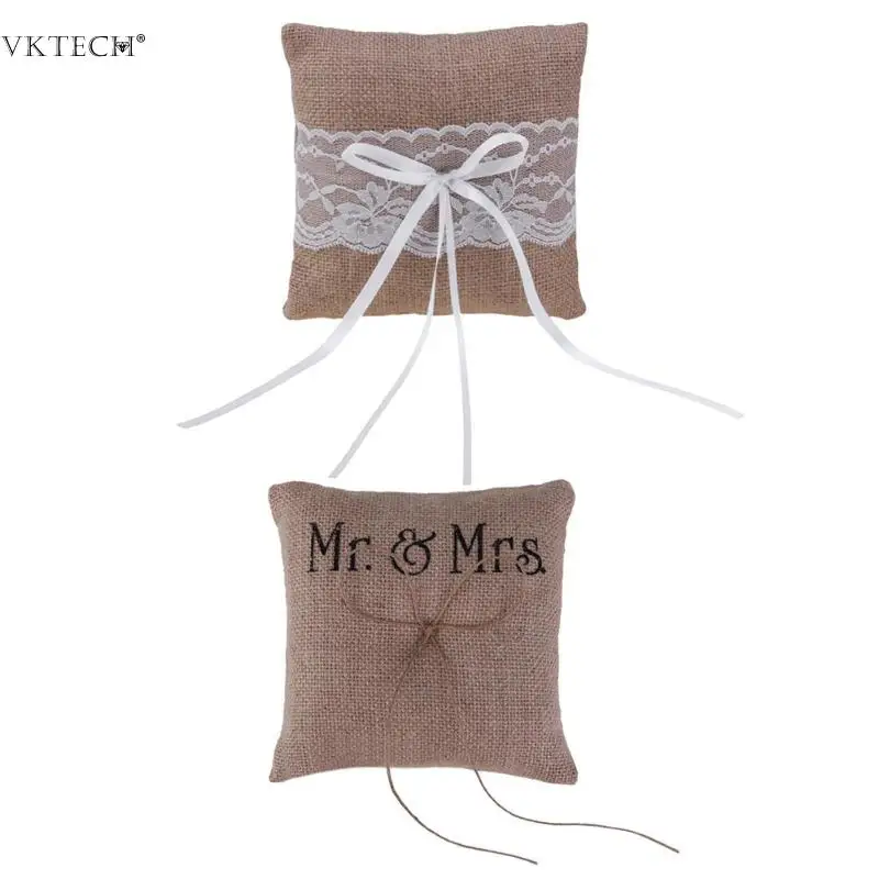 1PC Bridal Wedding Ring Pillow Cushion Rustic Linen Pocket Ring Pillow Holder Wedding Decoration DIY Engagement Party Supplies
1PC Bridal Wedding Ring Pillow Cushion Rustic Linen Pocket Ring Pillow Holder Wedding Decoration DIY Engagement Party Supplies