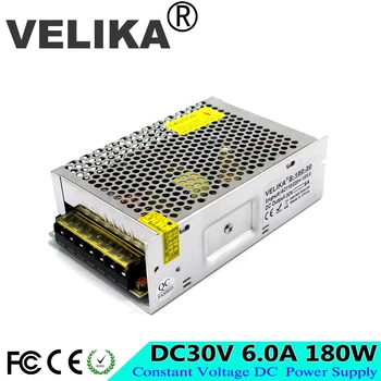 Regulated 30V 6A 180W Switching Power Supply DC30V Led Driver Transformer AC110V 220V SMPS for CNC CCTV Motor Stepper 3D Printer
Regulated 30V 6A 180W Switching Power Supply DC30V Led Driver Transformer AC110V 220V SMPS for CNC CCTV Motor Stepper 3D Printer