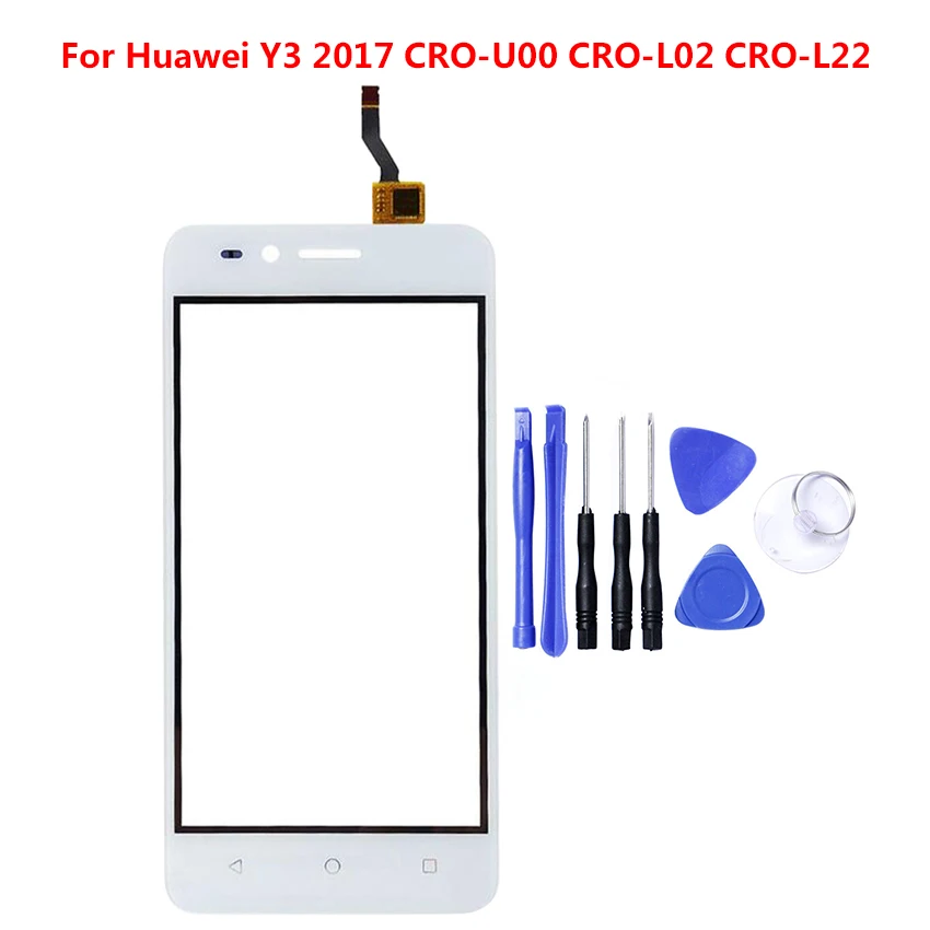 Фото Для Huawei Y3 2017 CRO-U00 CRO-L02 CRO-L22 Сенсорный экран с дигитайзером Стекло объектив Панель